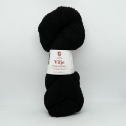 Vilje lamullgarn - Svart(414)