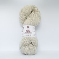 Vilje lamullgarn - Melert Lys Beige (449)