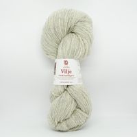 Vilje lamullgarn - Melert Lys Grå (413)