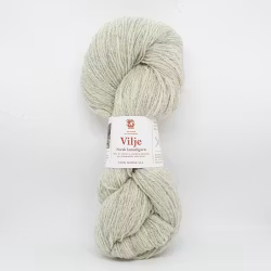 Vilje lamullgarn - Melert Lys Grå (413)