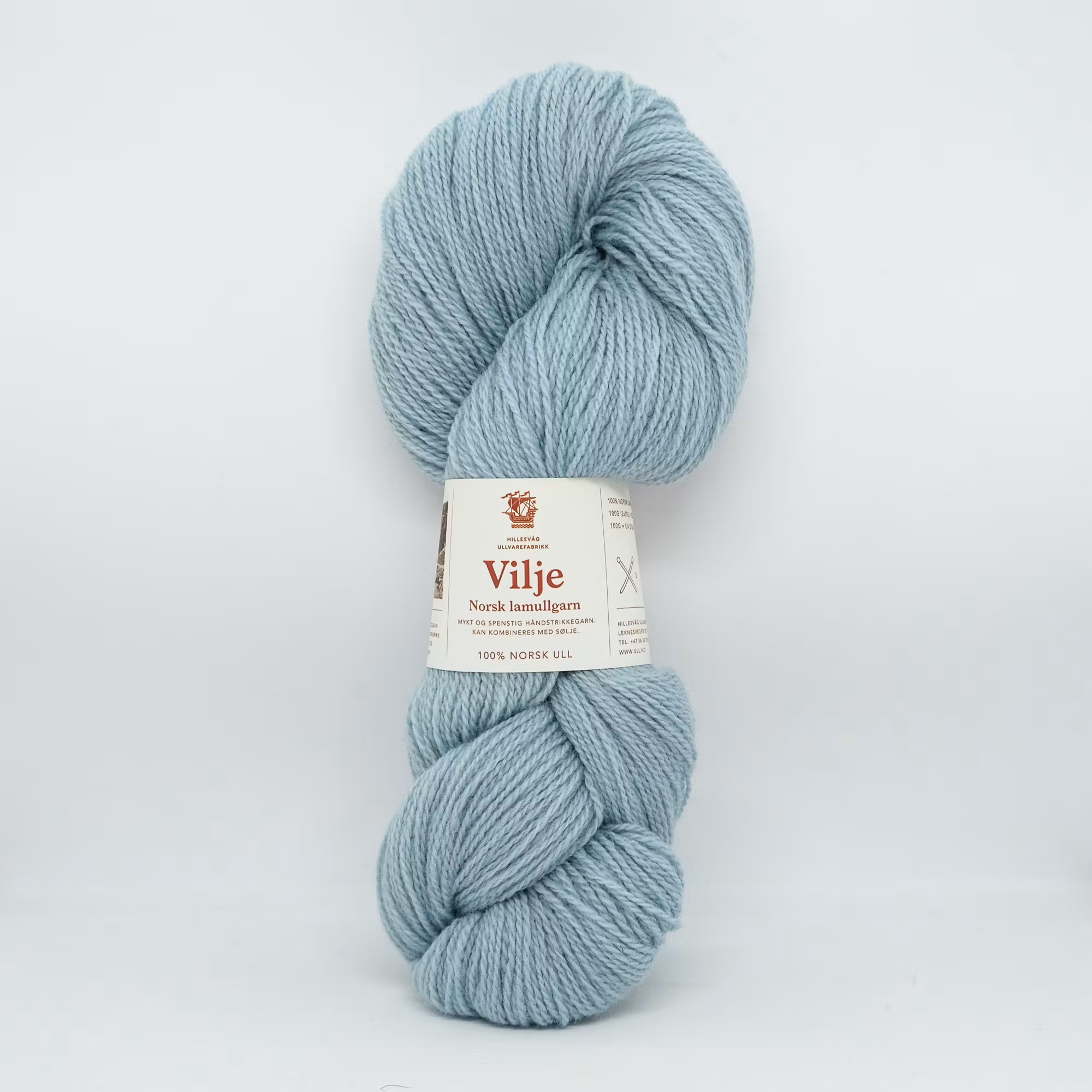 Vilje lamullgarn - Lys Blå (408)
