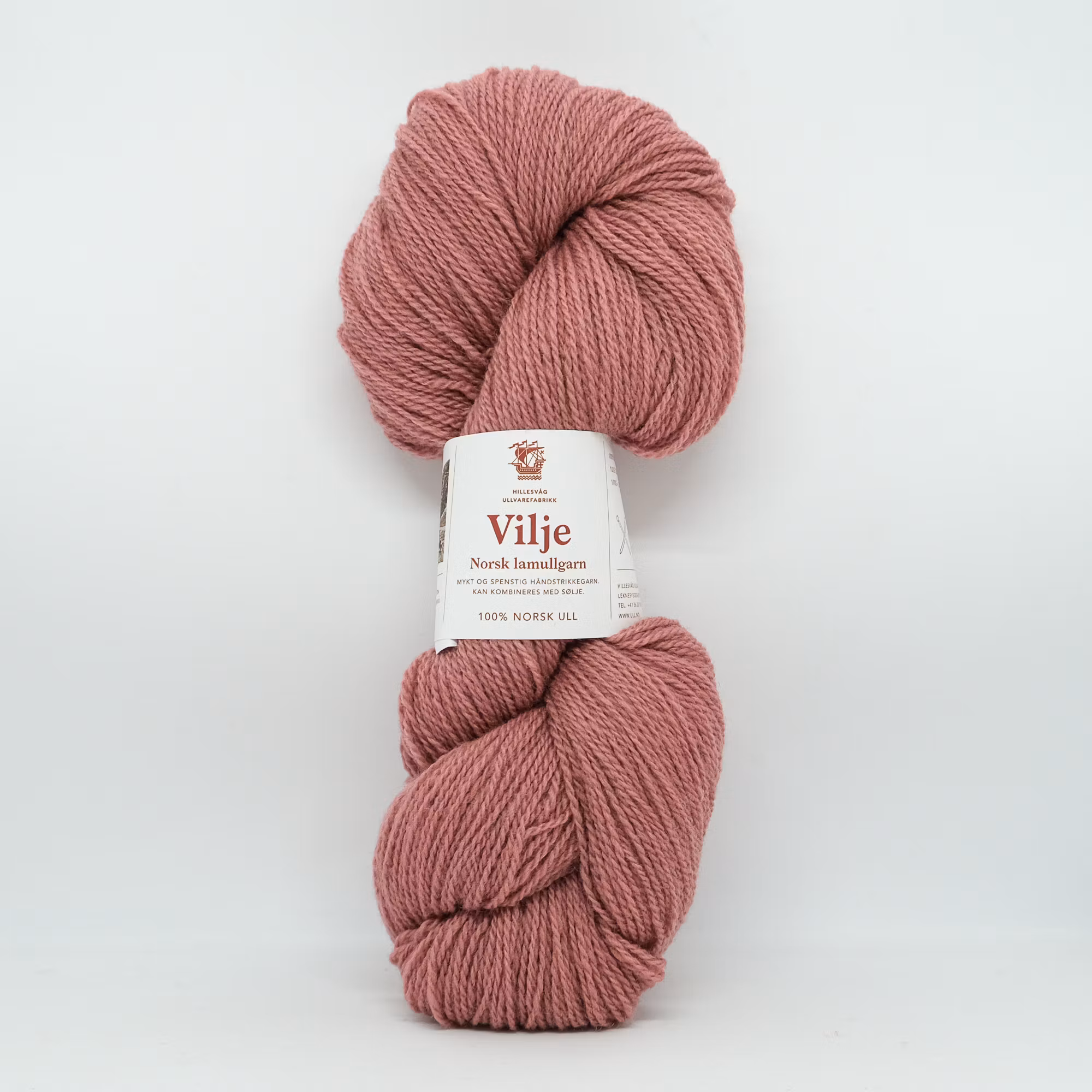 Vilje lamullgarn - Gammelrosa (407)