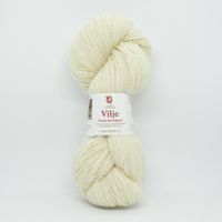 Vilje lamullgarn - Ubleket hvit(400)