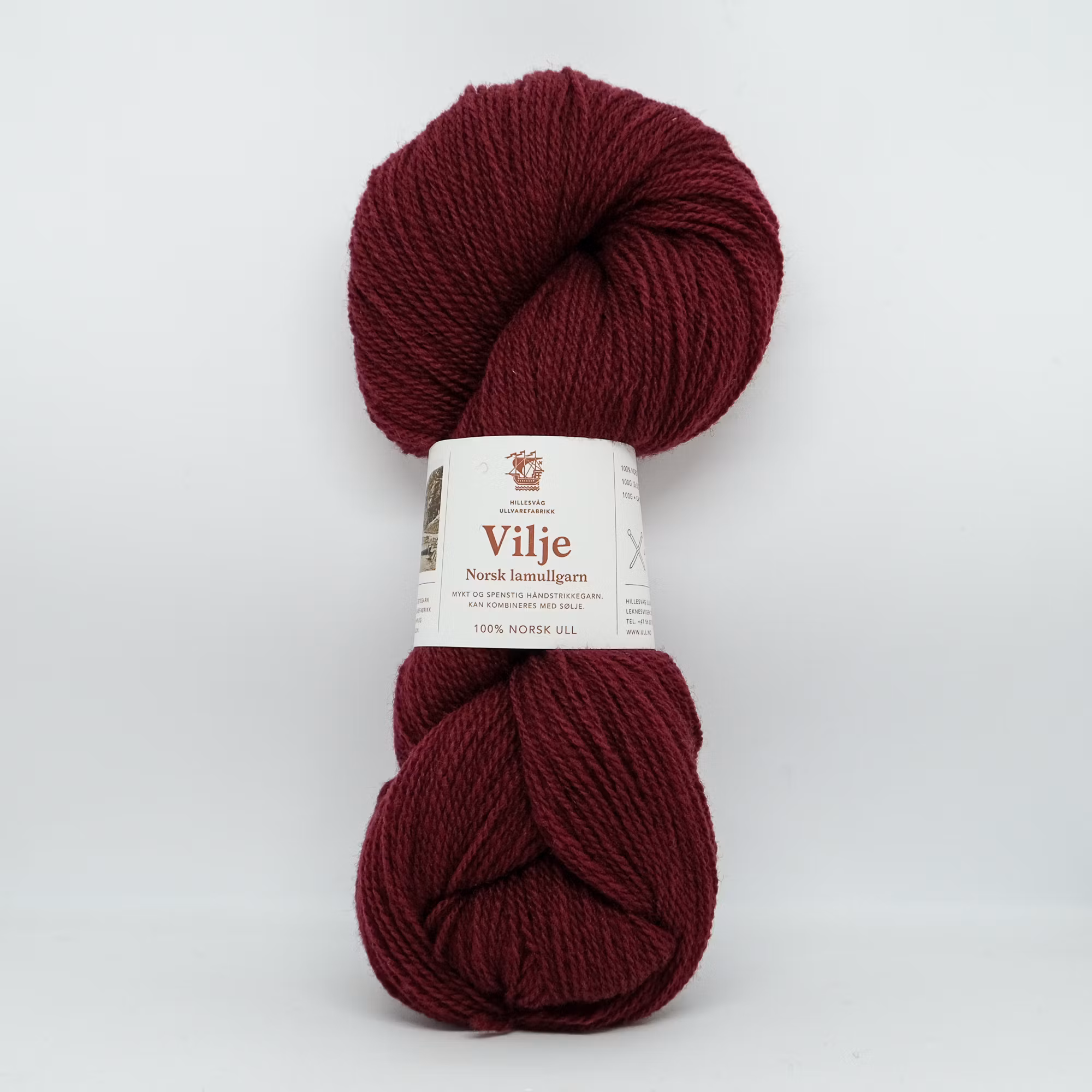 Vilje lamullgarn - Burgunder(419)