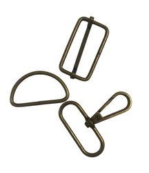 D -ring  -  Antikk messing - 38 mm