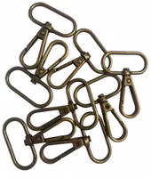Karabinkrok - Antikk Messing - 32 mm