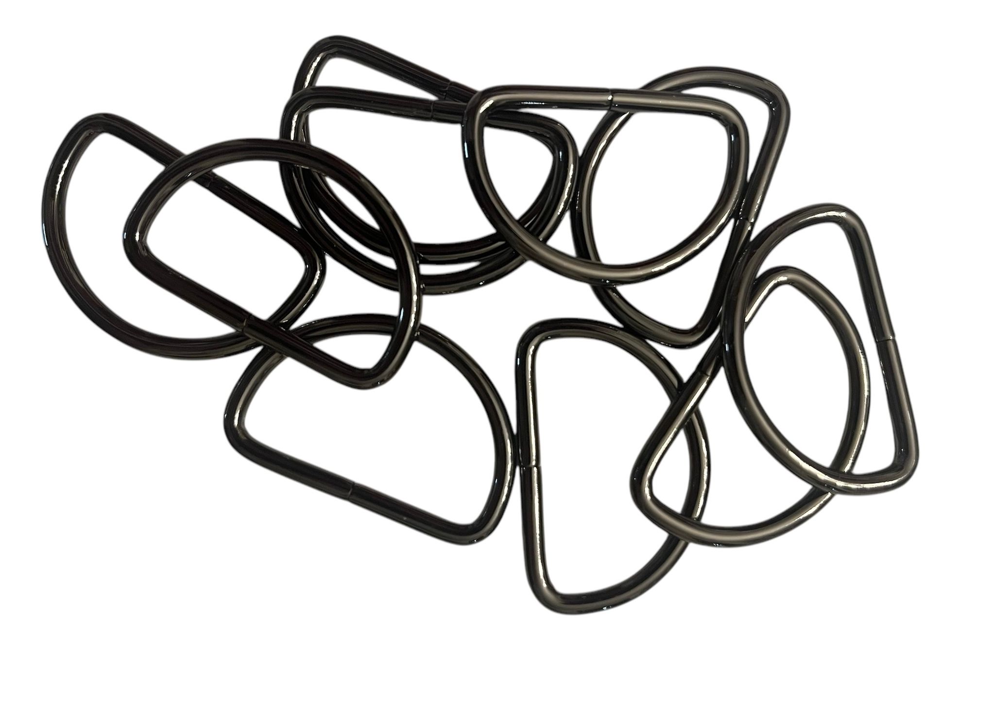 D - Ring - Gunmetal - 20 mm
