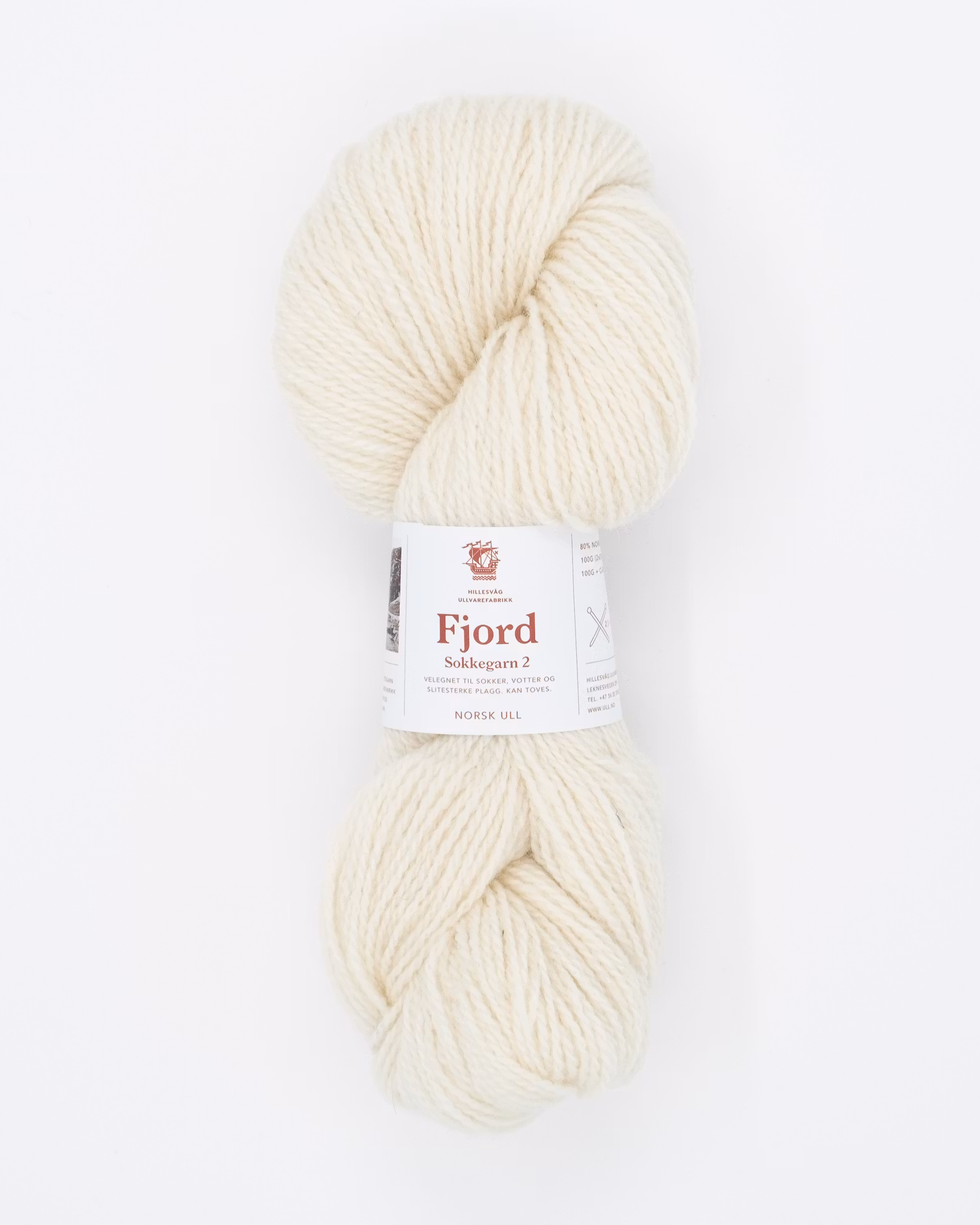 Fjord - Ubleket hvit (100)