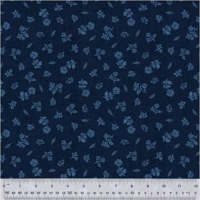 Banyan - Mørk blå Floral (53112-1)