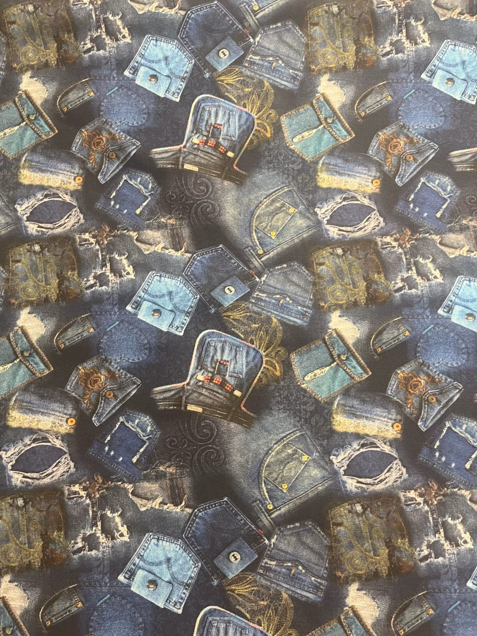 Jeans - Bomullspoplin