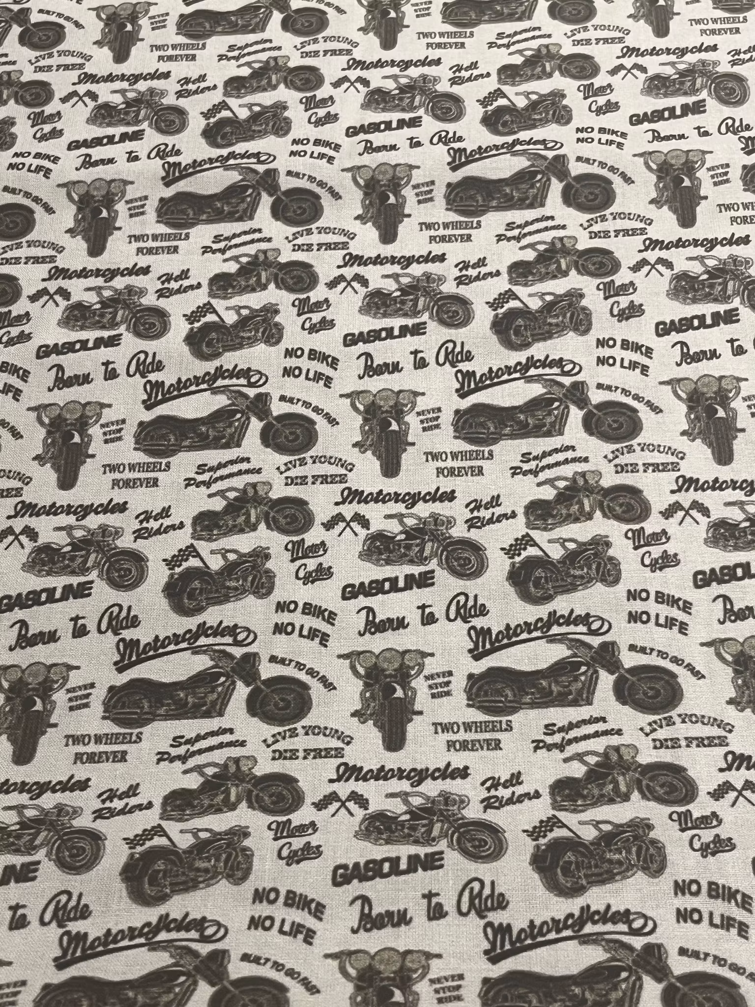 Motorbikes - Bomullspoplin