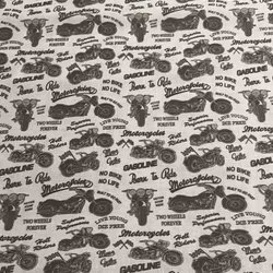 Motorbikes - Bomullspoplin