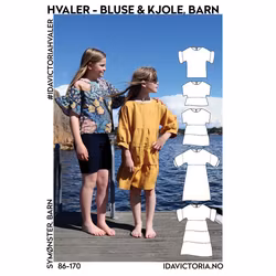 Hvaler  Bluse og Kjole - Barn