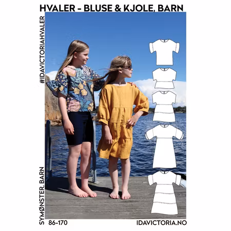 Hvaler  Bluse og Kjole - Barn