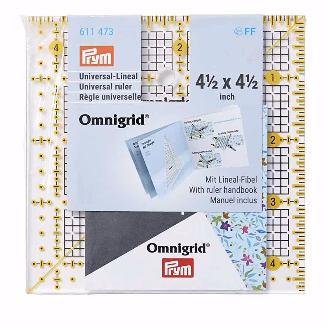 Omnigrid Linjal- 4 1/2 * 4 1/2 Inch