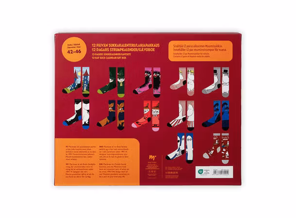 Mummi Adventkalender med Mummi strømper (37-41)