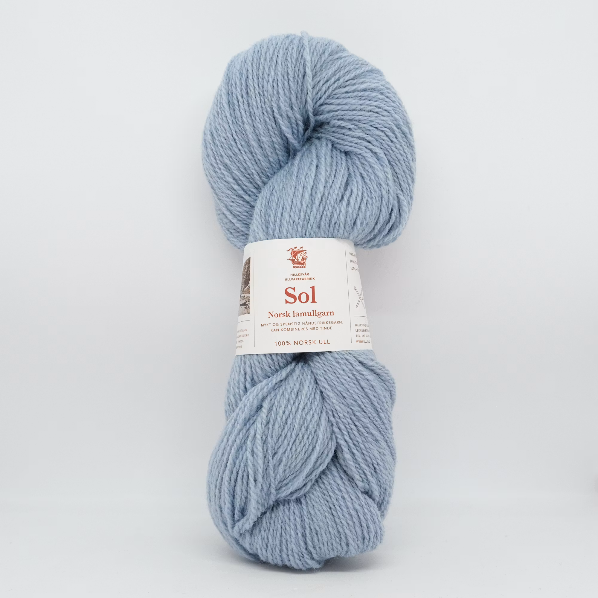 Sol Lamullgarn - Lys Blå(408)