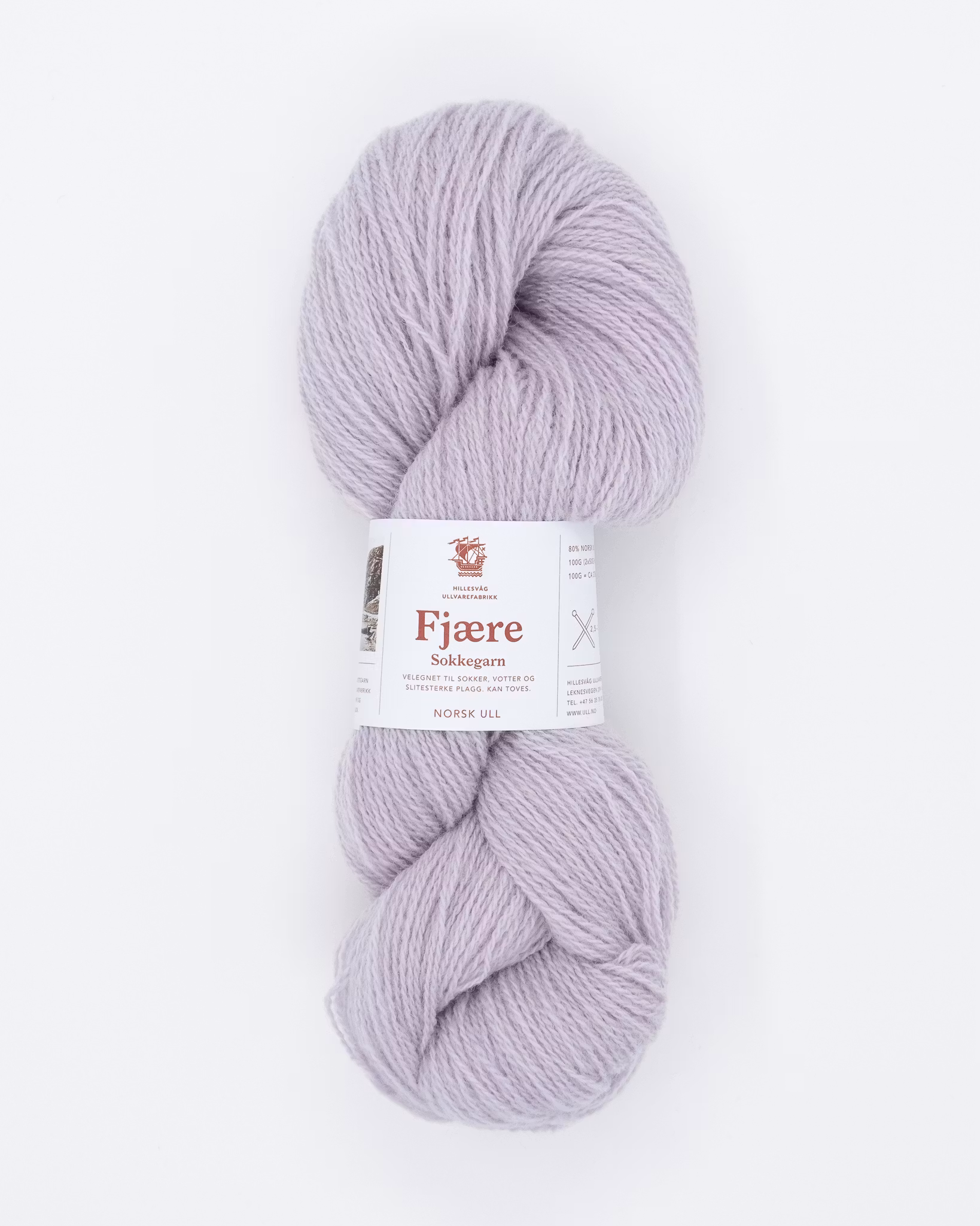 Fjære Sokkergarn - Lys Lilla(562)