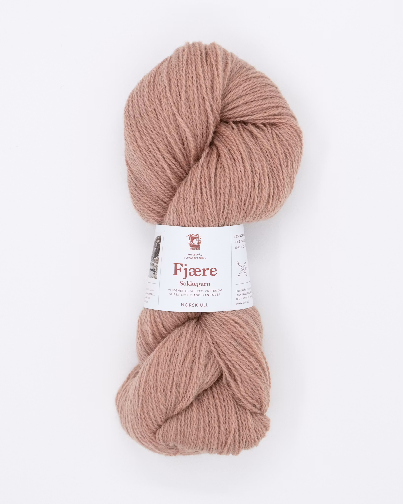 Fjære Sokkergarn - pudderrosa (560)