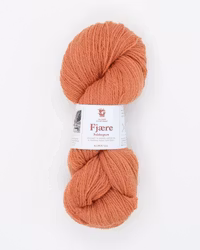 Fjære Sokkergarn - Rødlig oransje (567)