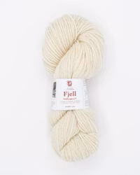 Fjell Sokkegarn - Ubleket hvit (100)