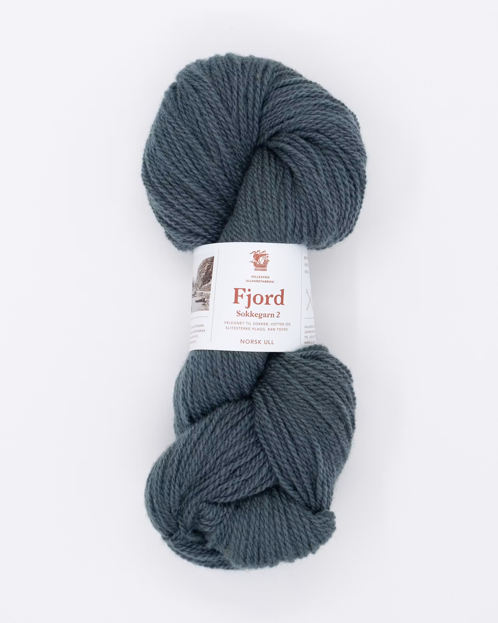 Fjord Sokkegarn - Grålig Petrol (555)