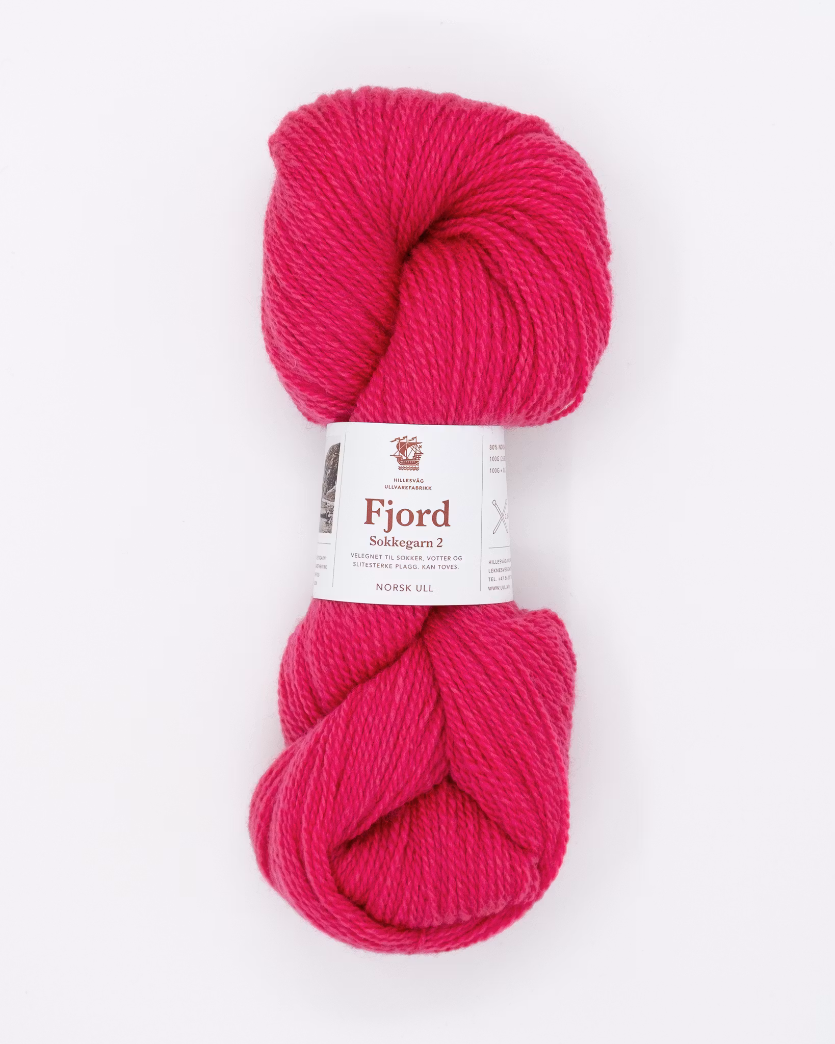 Fjord Sokkegarn - Dyp Rosa (521)