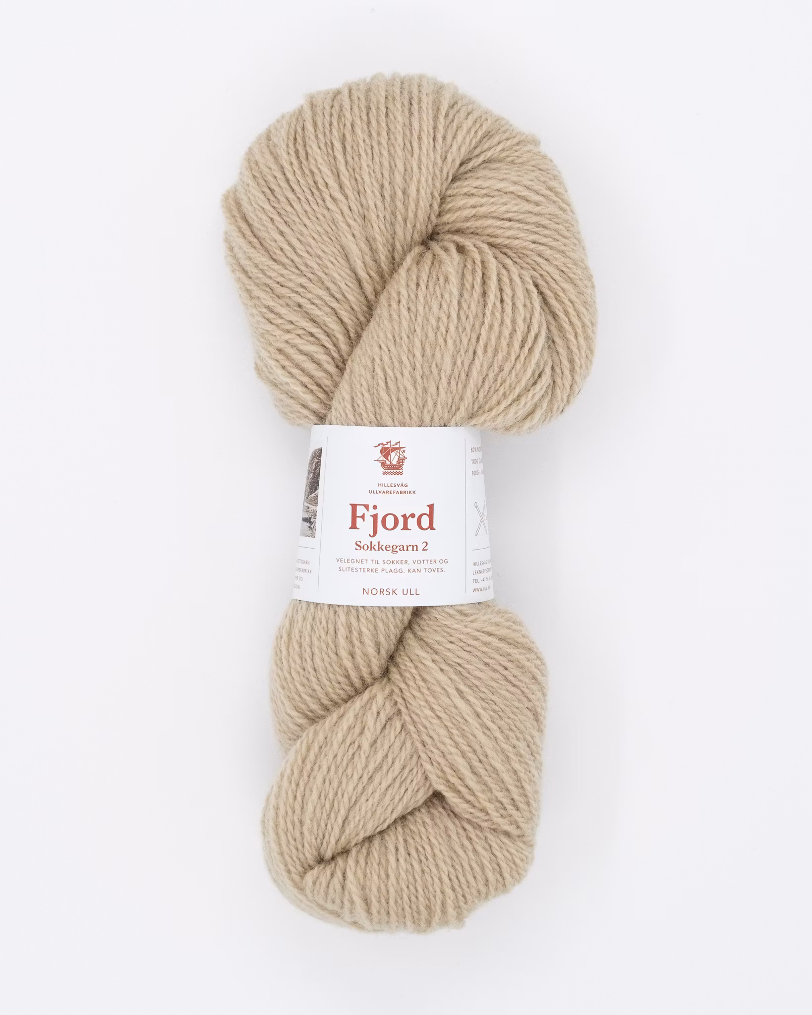Fjord  Sokkegarn - Beige (542)