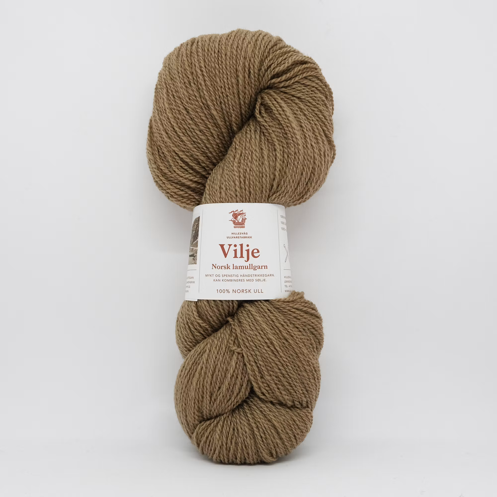 Vilje lamullgarn, Mellombrun (403)