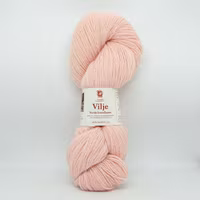 Vilje lamullgarn - Blek Rosa (416)