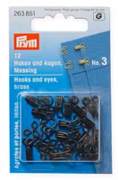Prym Hekter No.3 - 12stk - Sort