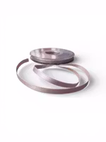 Dobbeltsidig satin bånd - Orkide - 6 mm