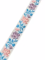 Pyntebånd - Rosa/Lyseblå - 14 mm