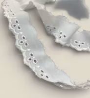 Engelsk Blonde 30 mm - Hvit