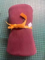 Ribbjersey Eggplant 1 m - Stoffpakke 2