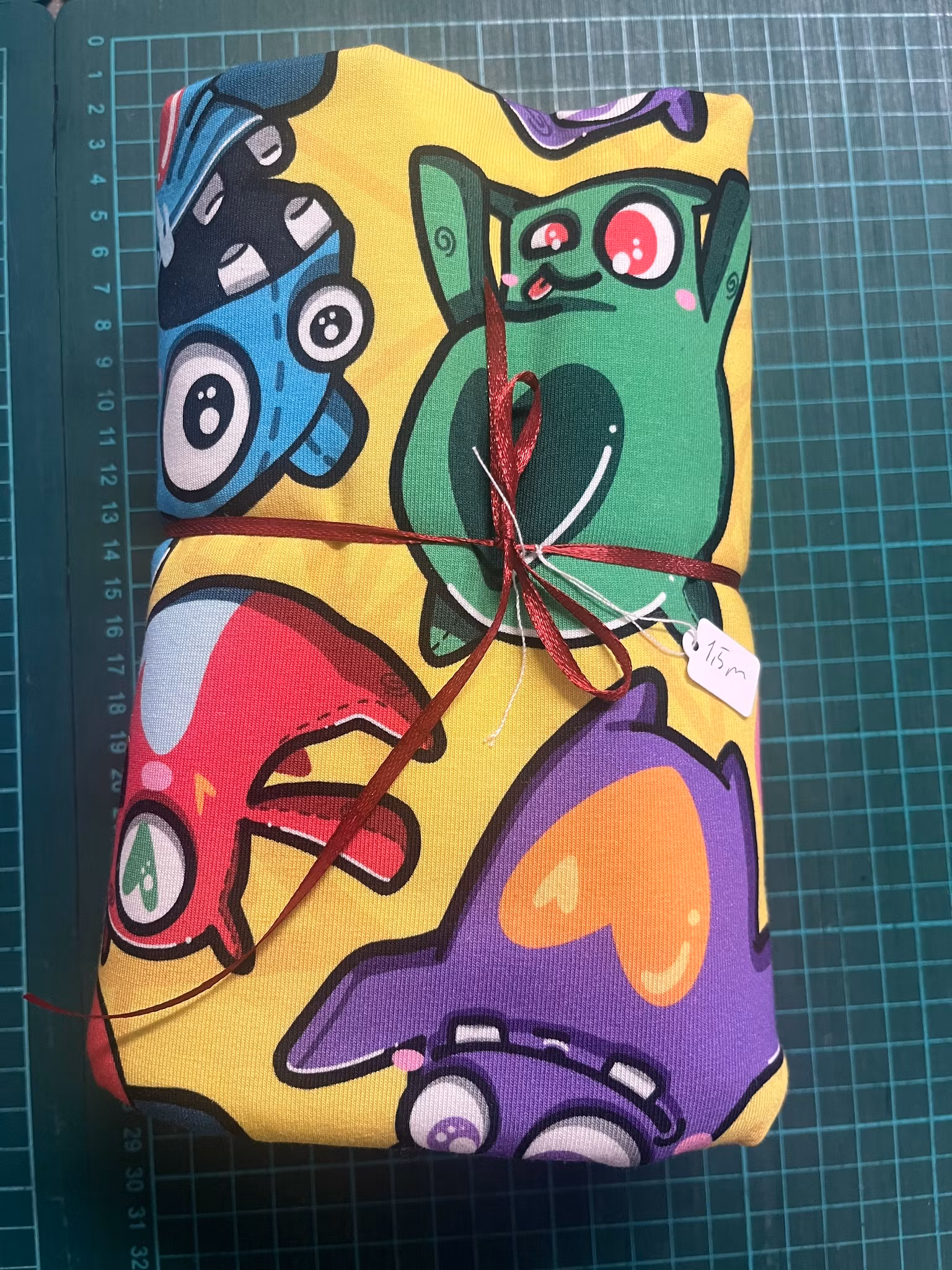 Monster Gul 1, 5 m - Stoffpakke 7