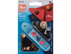 Prym Trykknapper Anorakk 15mm 10stk – Antikk