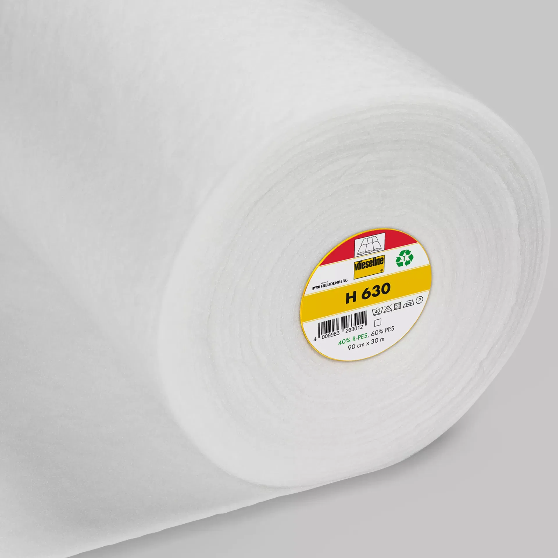 Vlieseline volumvlies med lim -  H630 hvit