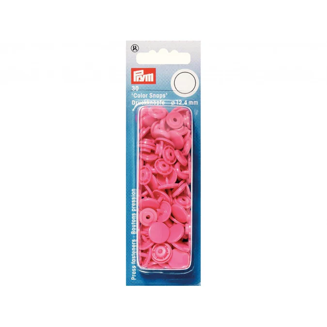 Prym Non-sew Color Snaps – Ø12.4 – Pink (393147)