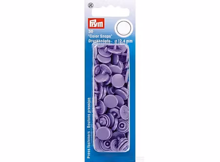 Prym Non-sew Color Snaps – Ø12.4 – Lavender (393128)