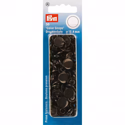 Prym Non-sew Color Snaps – Ø12.4 – Dark Brown (393106)