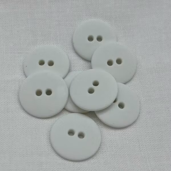 Knapp – Nancy  Hvit – 18 mm ( K191011)