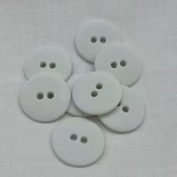 Knapp – Nancy  Hvit – 18 mm ( K191011)