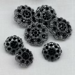 Strassknapp i «sort» – 20 mm