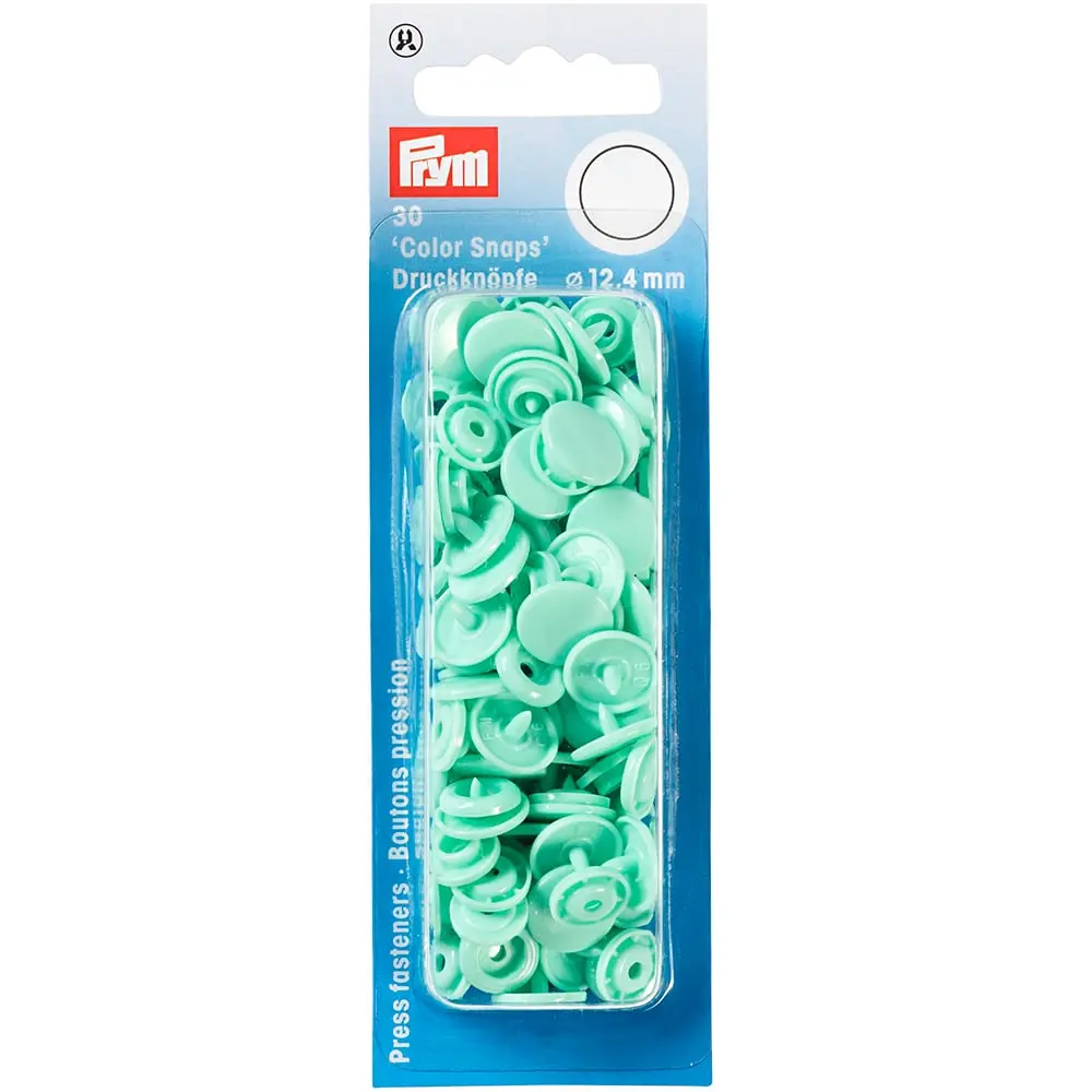 Prym Non-sew Color Snaps – Ø12.4 – Mint  (393119)