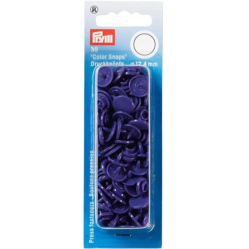Prym Non-sew Color Snaps – Mørk Lilla –  (393135)