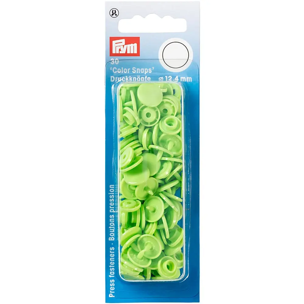 Prym Non-sew Color Snaps – Eplegrønn –  (393144)