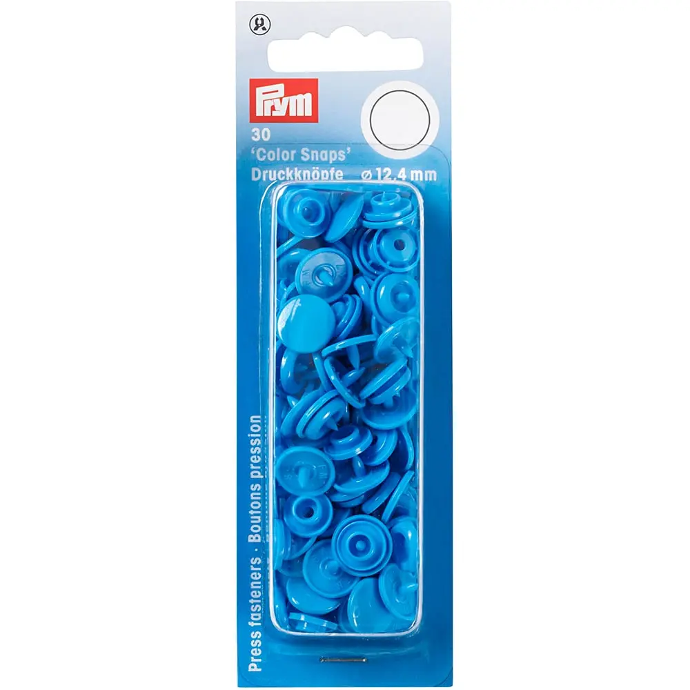 Prym Non-sew Color Snaps –  Stålblå –  (393108)