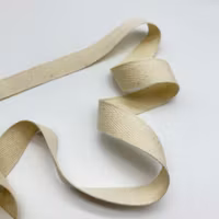Bendelbånd 20 mm - Ubleket Hvit