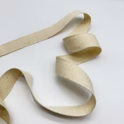 Bendelbånd 20 mm - Ubleket Hvit